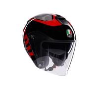 Casco Jet AGV IRIDES Valenza Matt Grey/Black/Red Taglia:L