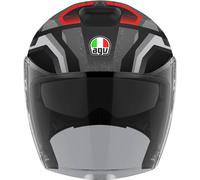 Casco jet AGV Irides Zurigo, nero opaco/grigio, 2XL (63/64)