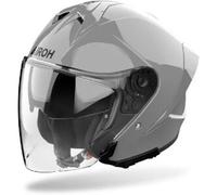 Casco Jet Airoh H21 Color Grigio Chiaro In Fibra S