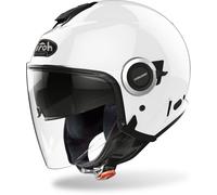 AIROH Helios HE14 Casco Moto, Bianco (White Gloss), XL