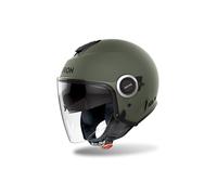 Casco Jet Airoh Helyos Color Verde Militare Opaco M