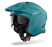 Airoh Casco Jet Kombakt Color Verde Petrolio Opaco Taglia M