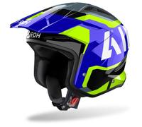 Casco Jet Airoh TRR II JUPITER Blue/Yellow Gloss