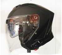 Casco Jet Aprica BT, Interfono Bluetooth Integrato MINI S7, Omologazione ECE 22.06, Nero Opaco TG M