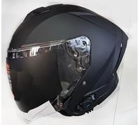 Casco Jet Aprica BT, Interfono Bluetooth Integrato MINI S7, Omologazione ECE 22.06, Nero Opaco TG XS