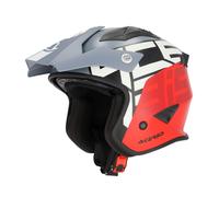 ACERBIS CASCO JET ARIA GRAPHIC GRIGIO/ROSSO M