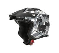Casco JET ARIA GRAPHIC Grigio Nero ACERBIS - UE: 2XL
