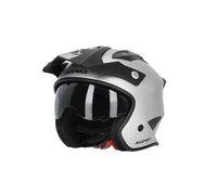 Acerbis Aria Metallic Casco Jet, argento, taglia L