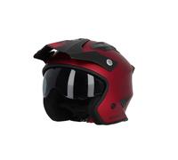 Casco Jet Acerbis Aria Metallic RossoM Rosso