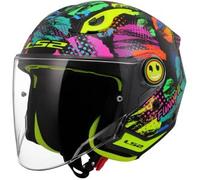 LS2, Casco Moto Jet Bambino FUNNY II JOY Gloss Black, S