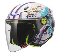 Casco Jet Bambino Ls2 OF622 Funny II Next Level Bianco Lucido