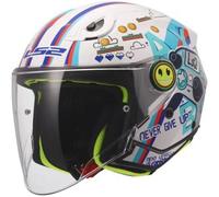 Casco Jet Bambino Ls2 OF622 Funny II Next Level Bianco Lucido L