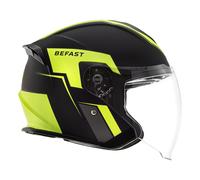 Casco jet Befast JET Connect Giallo Nero con interfono integrato XS