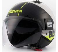 Casco jet Blauer BET URBAN in fibra Bianco Giallo Fluo Nero L