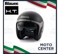 Casco Jet Blauer Pilot 06 Go Grafica Bianco Nero Titanio Opaco XL