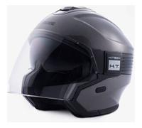 Blauer Hacker BTR Elmetto jet, nero-grigio, taglia XL