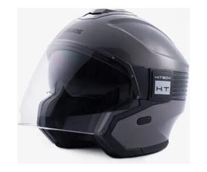 Casco Jet Blauer Hacker BTR Titanio Nero Lucido XS