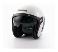 Casco Jet Blauer PILOT 1.1 06 GRAFICA in Fibra Bianco Nero Lucido L