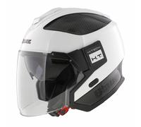 Casco jet Blauer Solo bianco carbonio nero