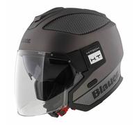 Casco jet Blauer Solo titanio carbonio nero - Taglia XS
