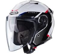 Casco Jet Caberg Flyon II Boss Bianco Nero Rosso Blu S