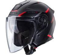 Casco Jet Caberg Flyon II Boss Grigio Opaco Rosso Nero L