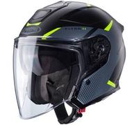 Caberg Flyon II Boss, casco jet XS male Opaco Nero/Grigio/Giallo Fluo