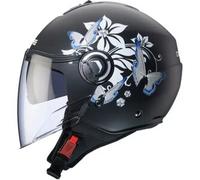 Caberg Riviera V4 X Mia Casco Jet, nero opaco/grigio/bianco, Taglia XS (53/54)