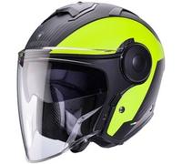 Casco Jet Caberg Soho Milano Nero Opaco Giallo Fluo M