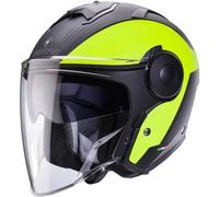 Casco Jet Caberg Soho Milano Nero Opaco Giallo Fluo S