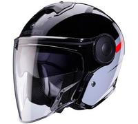 Caberg Soho Zephir, casco jet XL male Nero/Grigio/Rosso