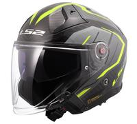 Casco Jet Carbonio Ls2 OF603 Infinity II Carbon Urus H-V Giallo