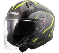 Casco Jet Carbonio Ls2 OF603 Infinity II Carbon Urus H-V Giallo XL
