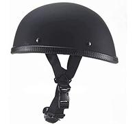 Casco Jet Casco, Fantastico mezzo casco Casco a mezza calotta Metà Aperto Faccia Casco Caschi Piccolo e leggero ECE Omologato Casco moto berretto Fresca d'estate Jet Casco Scodella ( Color : Matte bla
