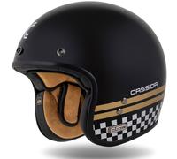 Casco Jet Cassida Eso Forty Nine Nero Perla-Oro-Grigio XL (da 61 a 62 cm)