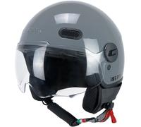 Casco Jet Cgm Uomo Donna Scooter 191A PIX MONO Grigio Visiera Sagomata