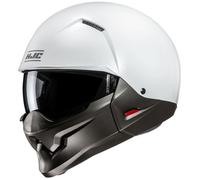 Casco jet con maschera HJC i20N Solid bianco perla M
