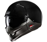 Casco jet con maschera HJC i20N Solid nero metallizzato 2XL
