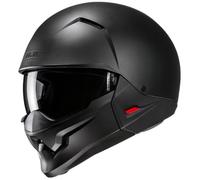 Casco jet con maschera HJC i20N Solid Semi Flat nero M