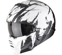 Casco jet con maschera Scorpion EXO-COMBAT II Marauder nero opaco-bianco 2XL