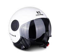 Casco Jet Course Free Opaco Bianco LucidoM Bianco Lucido