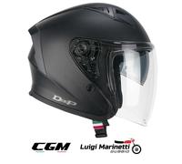 Casco jet d/jet CGM DEEP 127A Nero opaco dull black Doppia Visiera S 56