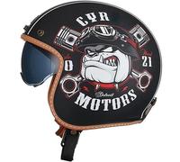 Casco Jet da Moto con Visiera Parasole Nero Opaco Scooter Quad Casco Donna Uomo Scooter Casco Moto Omologato ECE Casco Protettivo Casco Adulto 3,M(57-58CM)