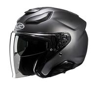 CASCO JET F31 SEMI FLAT TITANIUM | HJC | MotoCharlie