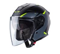 CASCO JET FLYON II BOSS MATT BLACK / GREY / YELLOW FLUO | CABERG
