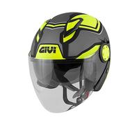 Casco Jet Givi 12.3 Stratos SHADE Titanio Nero Giallo Taglia:S