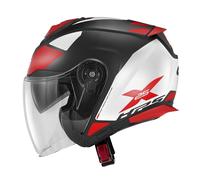 Casco Jet Givi X.25 TARGET Nero / Bianco / Rosso Taglia:XXL