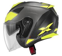 Casco Jet Givi X.25 Target Titanio Opaco Nero Giallo L