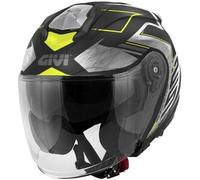 Casco Jet Givi X.25 TRACE Nero opaco / Titanio / Giallo Taglia:XS