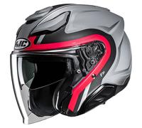 Casco F31 BASK Grigio Rosso HJC - UE: 2XL